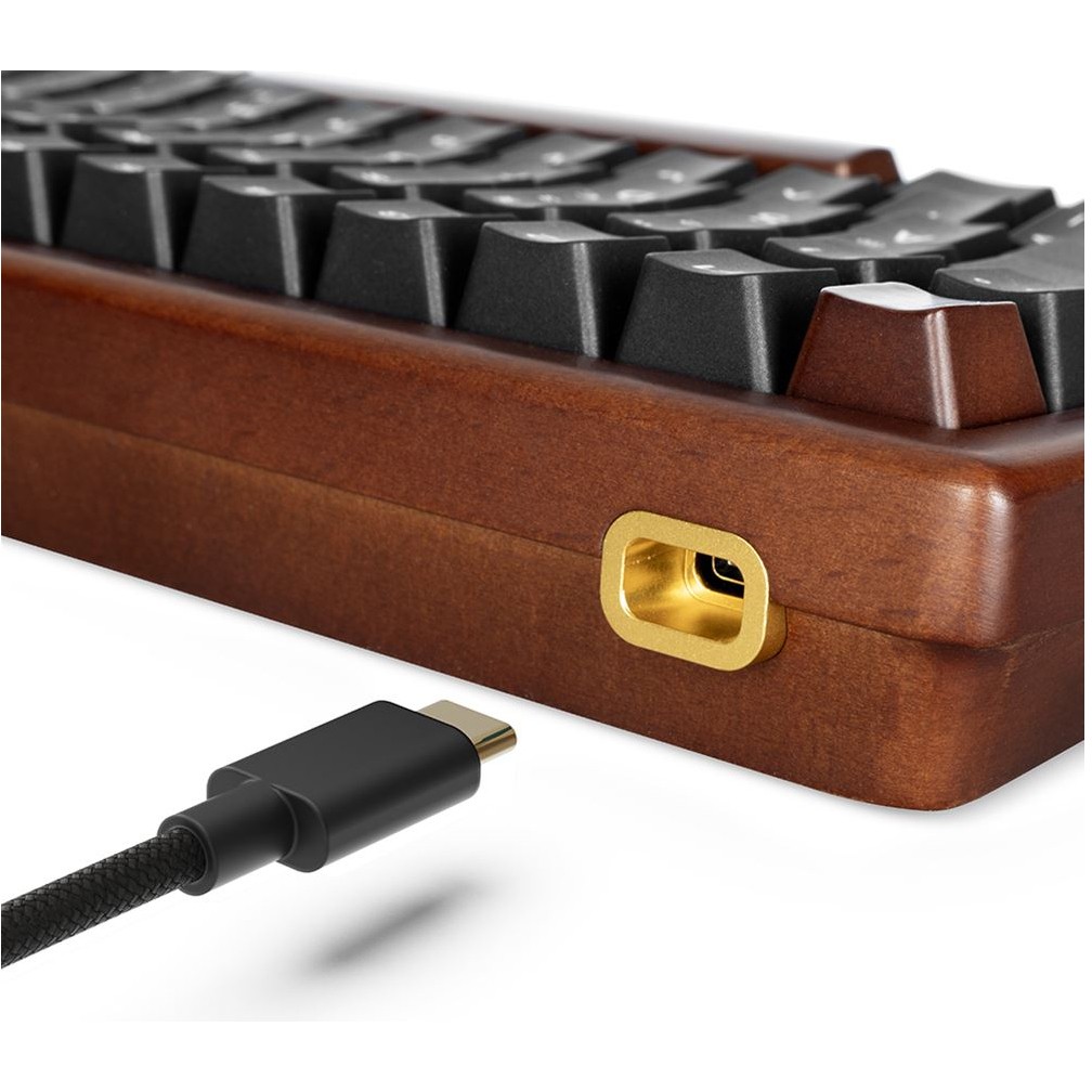 Tipkovnica SHARKOON Gaming Keyboard Skiller SGK50S3 Wood crna – internacionalna non HR tipkovnica-3