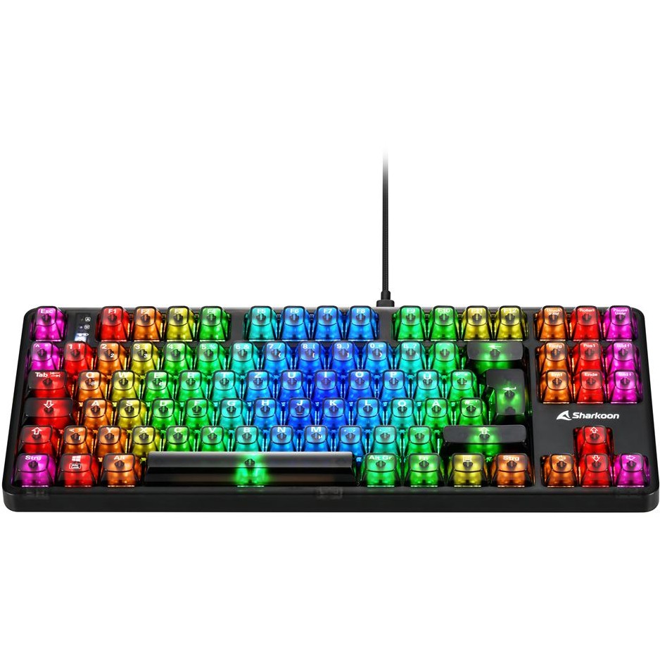 Tipkovnica SHARKOON Gaming Keyboard Crystal Shark crna DE – internacionalna non HR tipkovnica-3