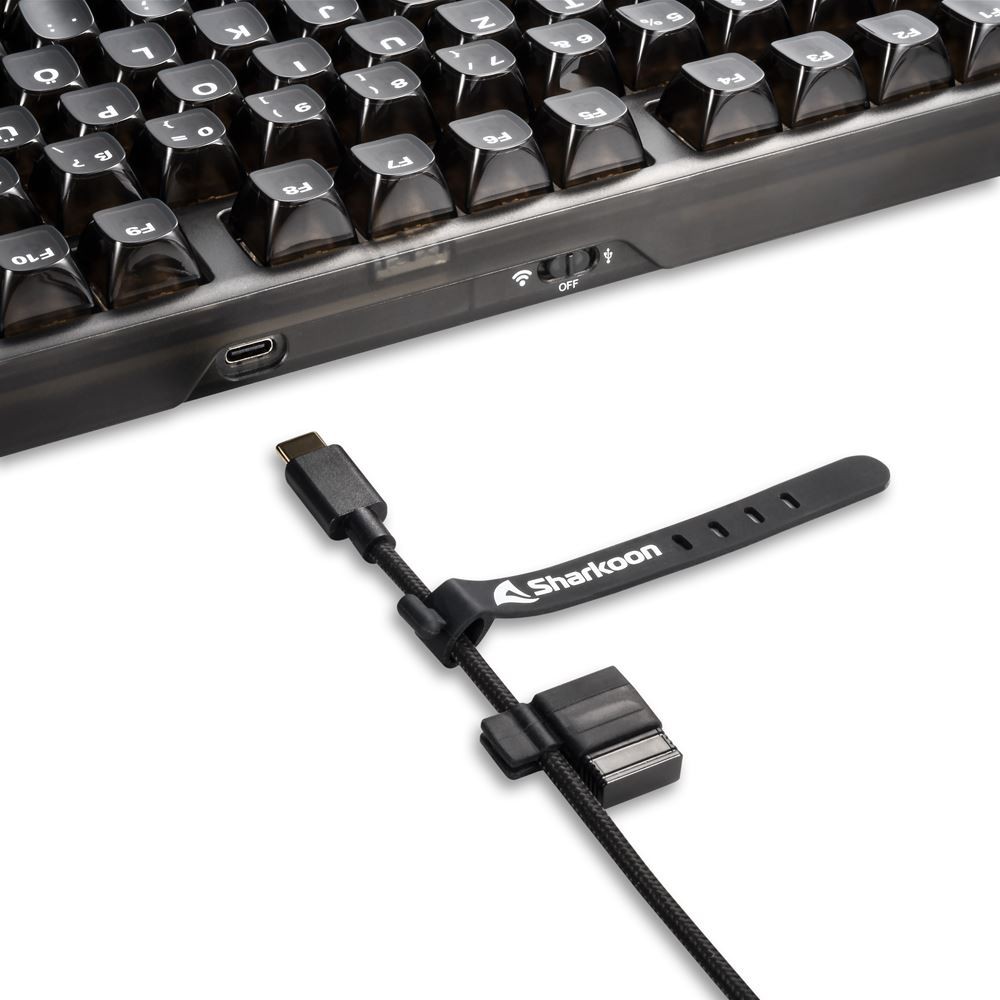 Tipkovnica SHARKOON Gaming Keyboard Crystal Shark crna DE – internacionalna non HR tipkovnica-5