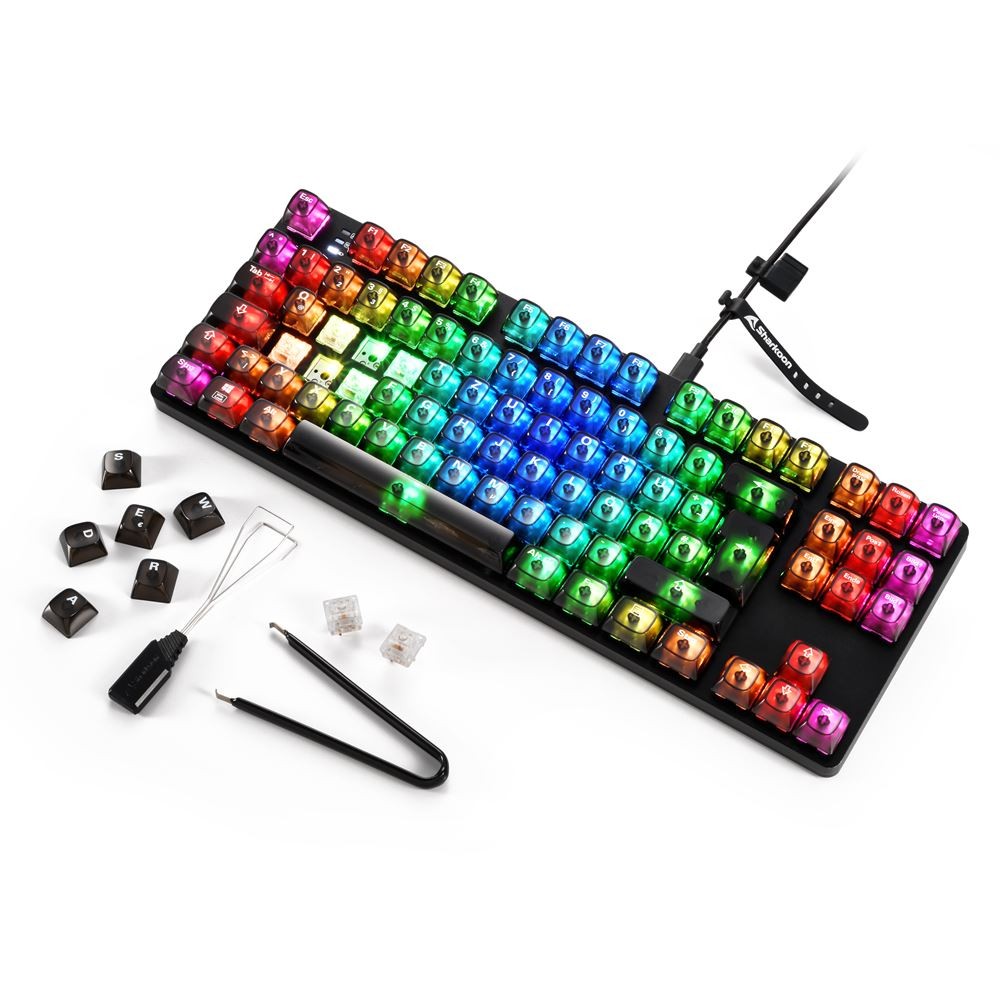 Tipkovnica SHARKOON Gaming Keyboard Crystal Shark crna DE – internacionalna non HR tipkovnica-9