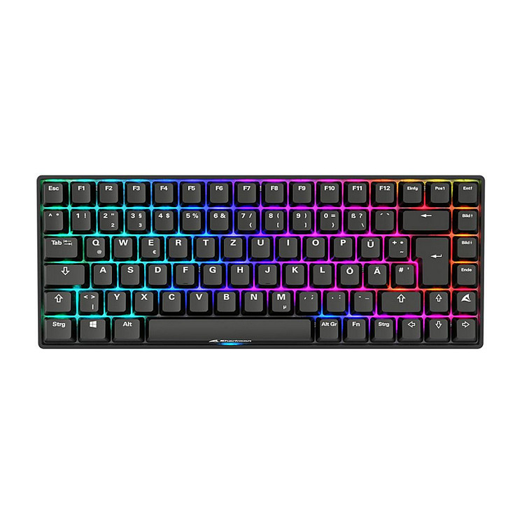 Tipkovnica SHARKOON SKILLER SGK50 S3 PBT (gaming, crna, gateron g pro 3.0 yellow)-3