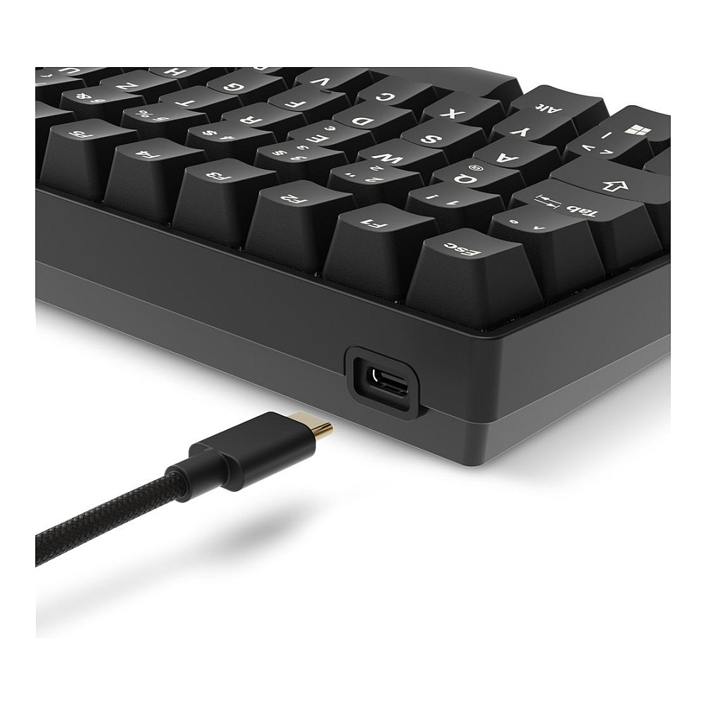Tipkovnica SHARKOON SKILLER SGK50 S3 PBT (gaming, crna, gateron g pro 3.0 yellow)-6