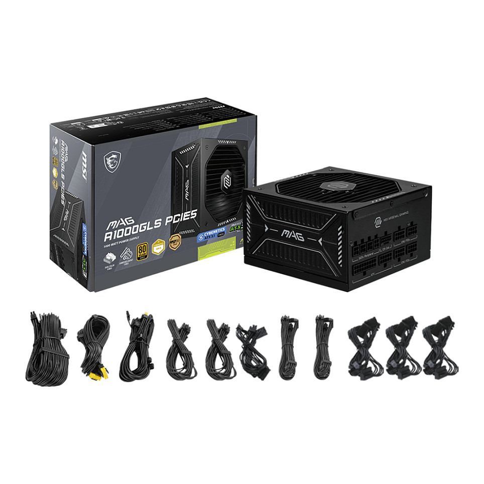 Napajanje MSI MAG A1000GLS PCIE5 (1000W, 80+ Gold, ATX 3.1)-3