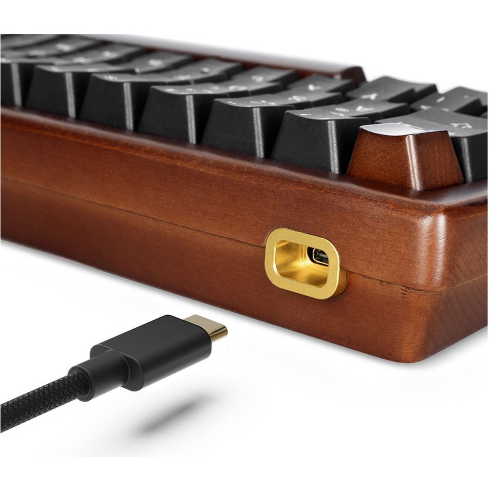 Tipkovnica SHARKOON Gaming Keyboard Skiller SGK50S4 Gen2 Wood black – internacionalna non HR tipkovnica-3