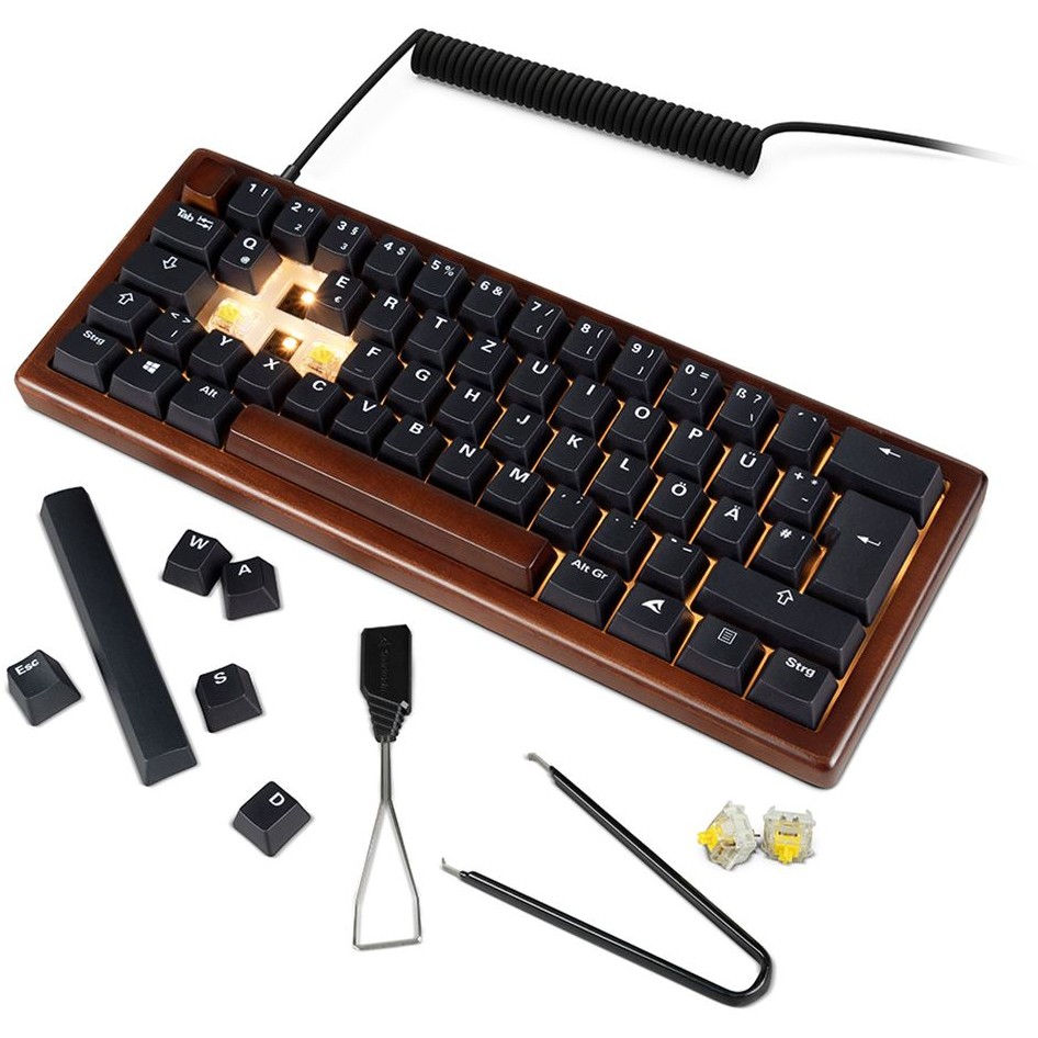 Tipkovnica SHARKOON Gaming Keyboard Skiller SGK50S4 Gen2 Wood black – internacionalna non HR tipkovnica-5