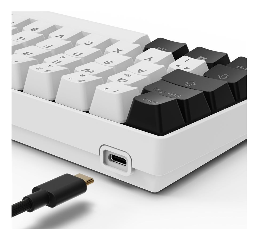 Gaming tipkovnica SHARKOON Skiller SGK50 S4 Gen2 (white-yellow, RGB)-3