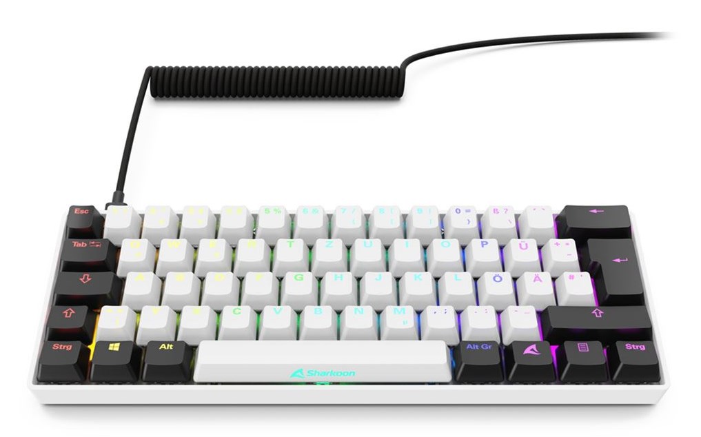 Gaming tipkovnica SHARKOON Skiller SGK50 S4 Gen2 (white-yellow, RGB)-2