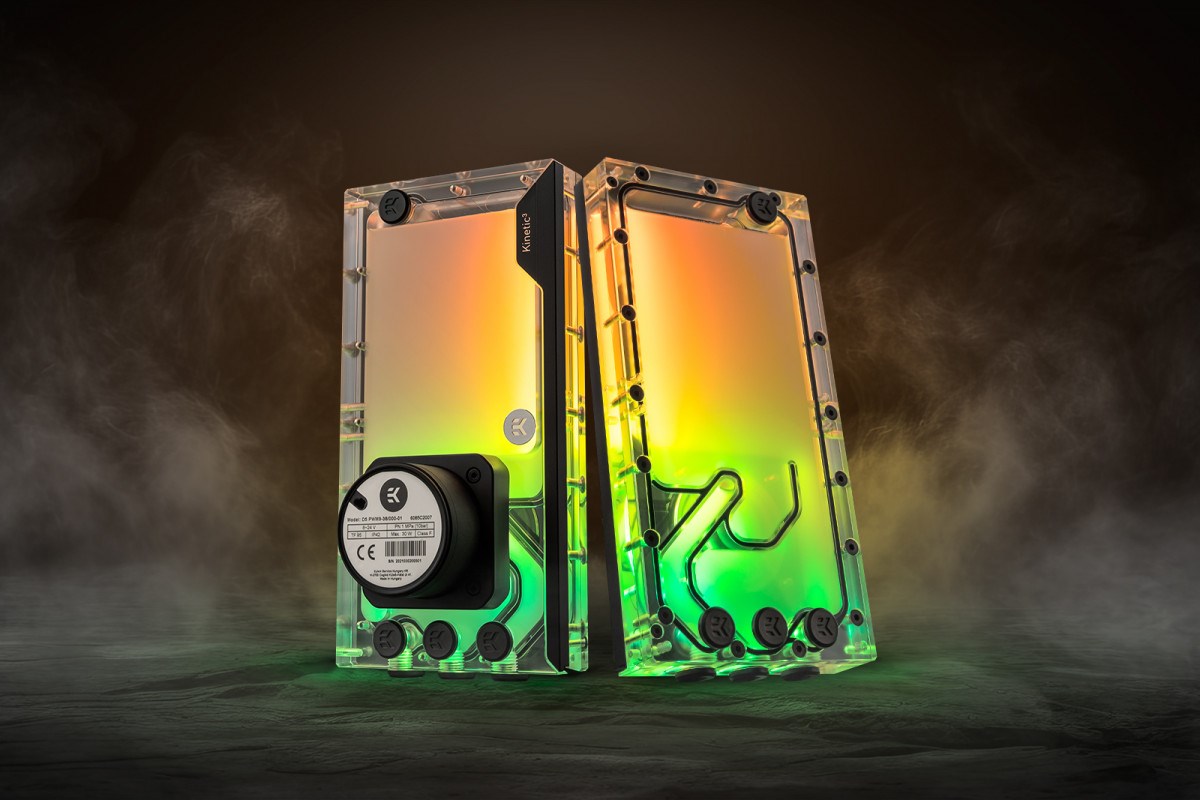 Ekspanzijski spremnik-pumpa EK WATER BLOCKS EK-Quantum Kinetic3 FLT D5 PWM - 240mm, D-RGB, Acry-2