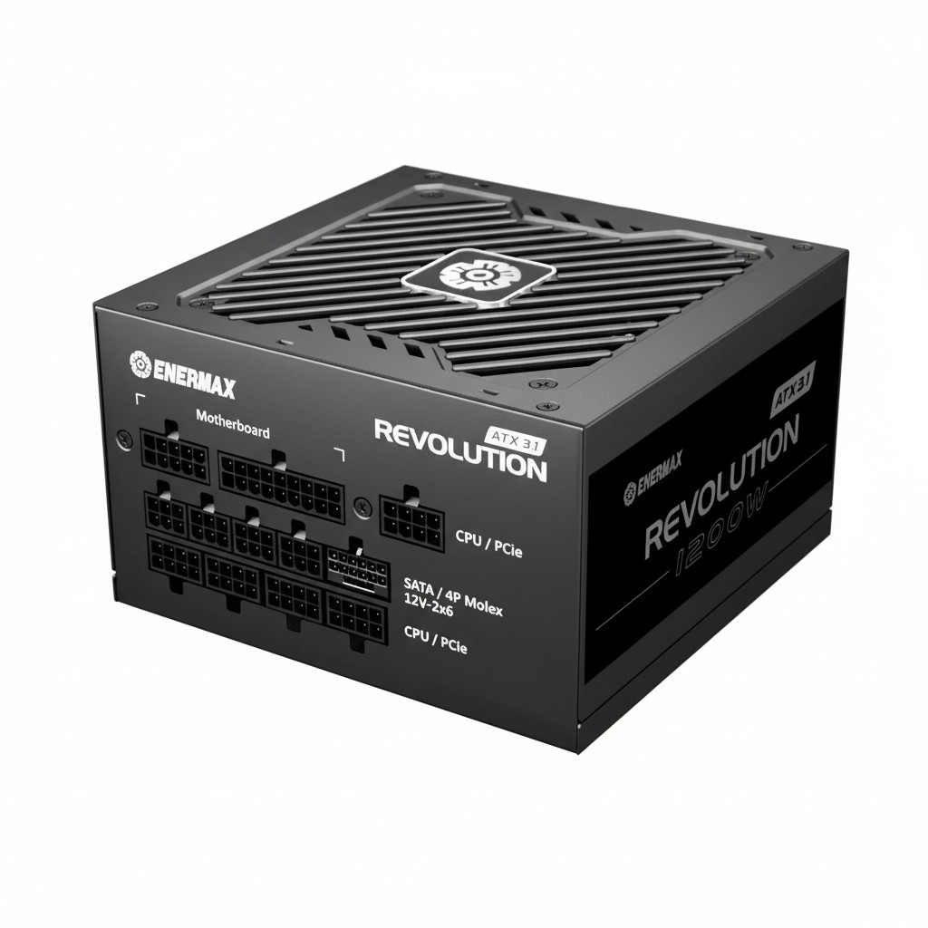 Napajanje ENERMAX Revolution3 80+ Gold 1200W (ATX3.1, crna boja)