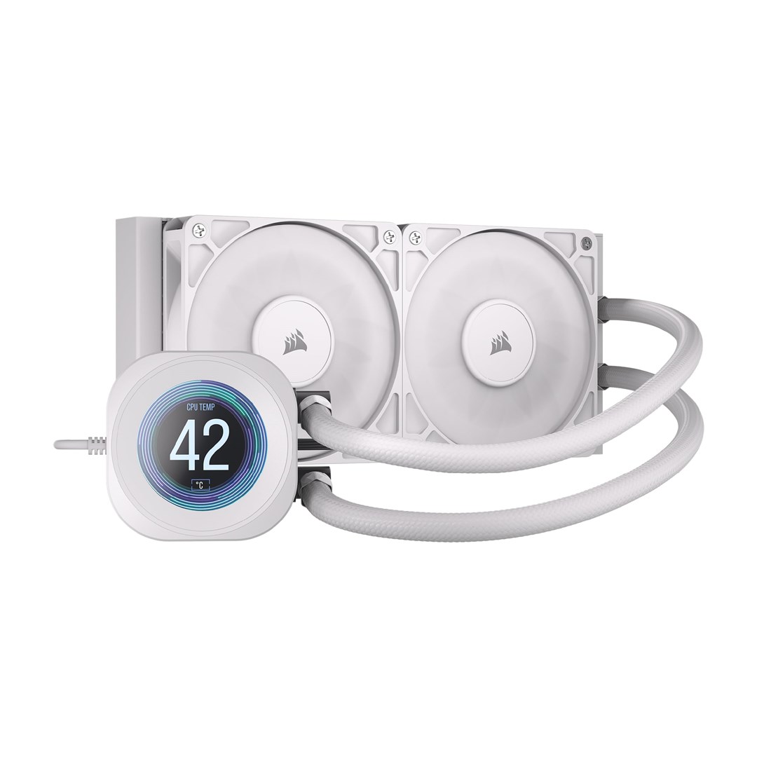 Vodeno hlađenje CORSAIR NAUTILUS 240 LCD White (240mm Radiator)-2