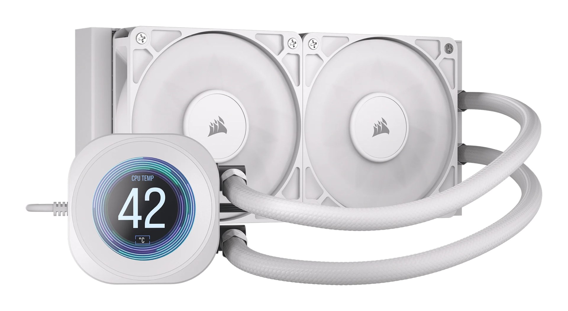 Vodeno hlađenje CORSAIR NAUTILUS 240 LCD White (240mm Radiator)