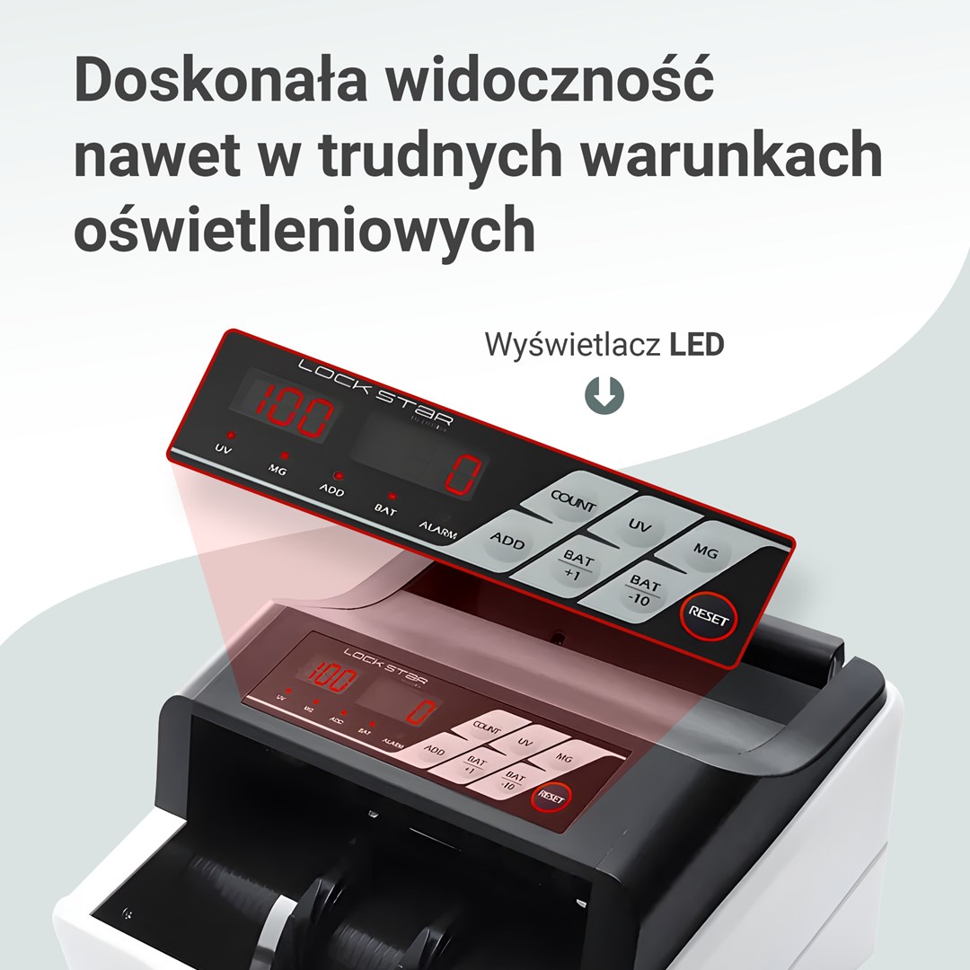 Brojač novčanica EXTRALINK LockStar MG X-300 (UV, MG, IR detekcija)-5
