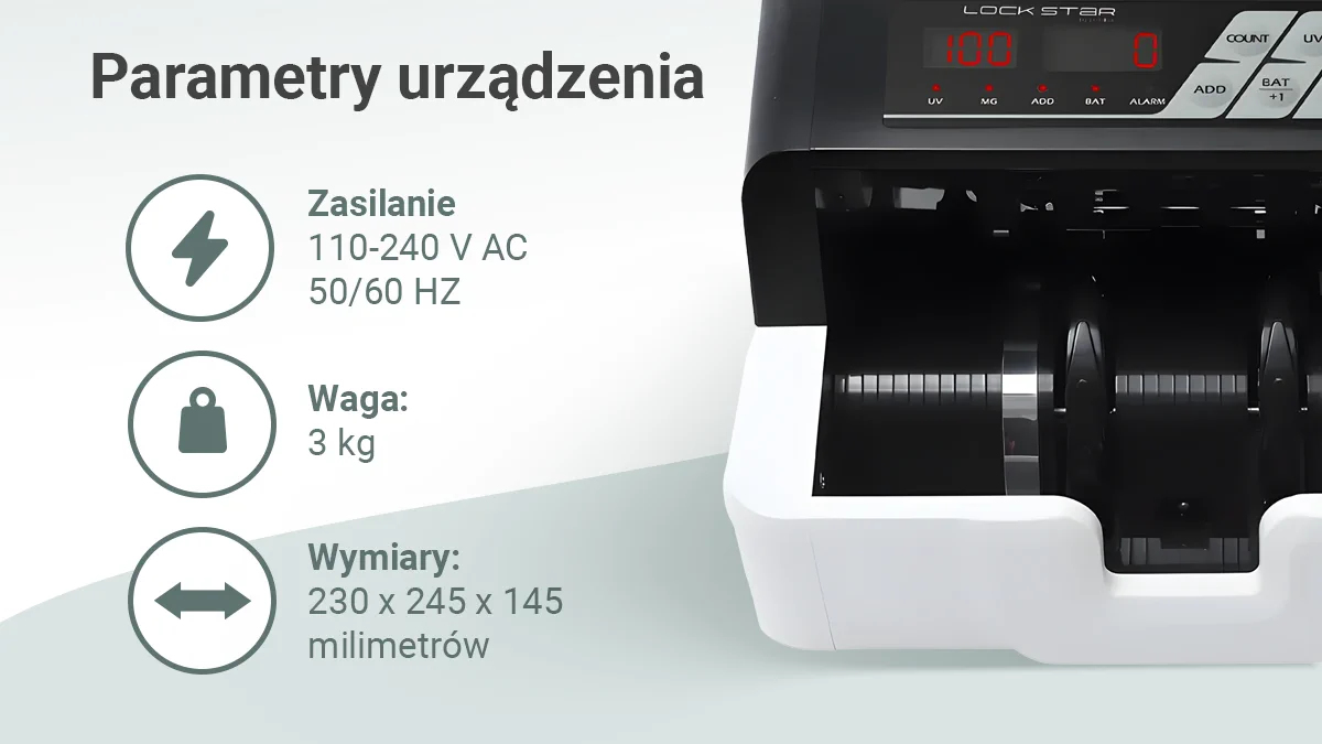 Brojač novčanica EXTRALINK LockStar MG X-300 (UV, MG, IR detekcija)-9