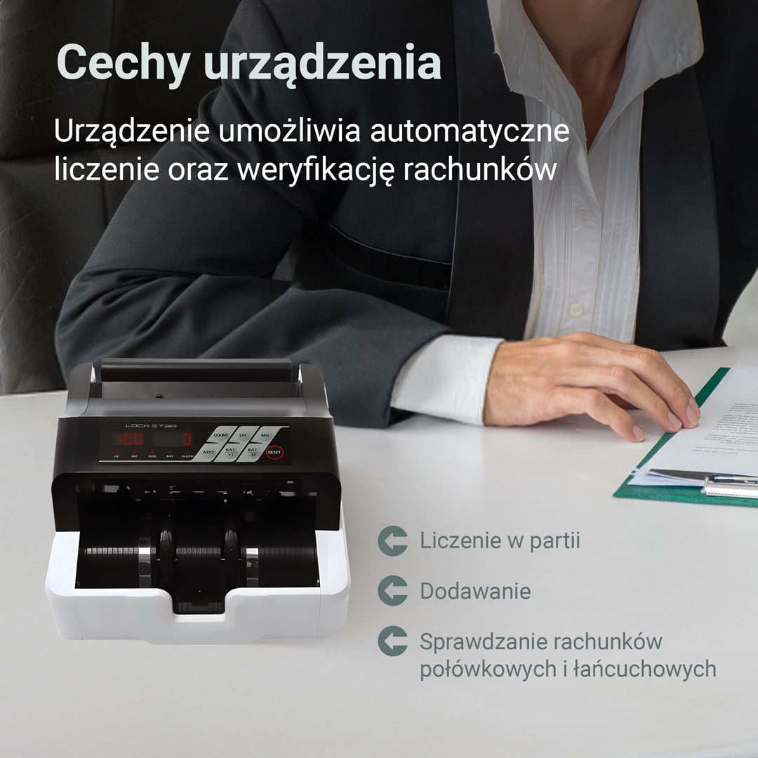 Brojač novčanica EXTRALINK LockStar MG X-300 (UV, MG, IR detekcija)-14