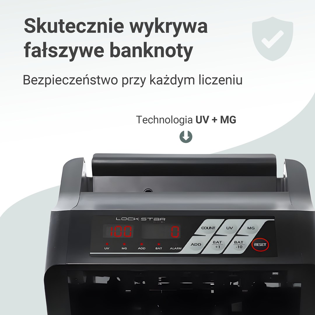 Brojač novčanica EXTRALINK LockStar MG X-300 (UV, MG, IR detekcija)-3