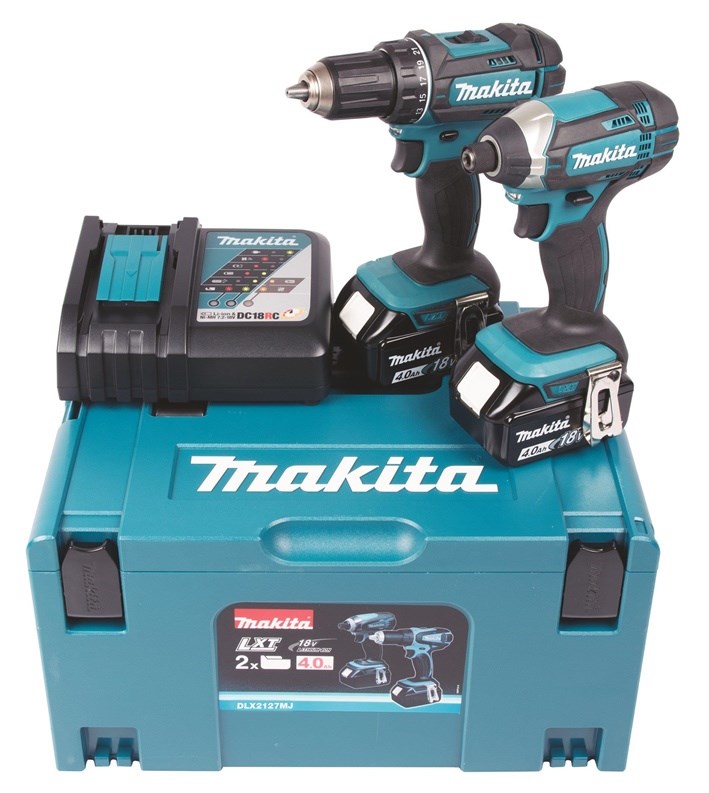 Set bušilice MAKITA DLX2127MJ (bezžična, 18V)-0