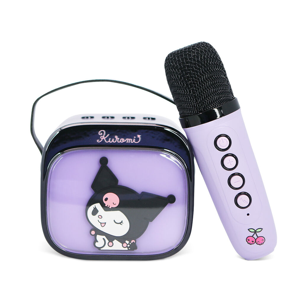 Bluetooth zvučnik s mikrofonom OTL Technologies Kuromi Popsing LED Light Up Wireless, ljubičasti-2