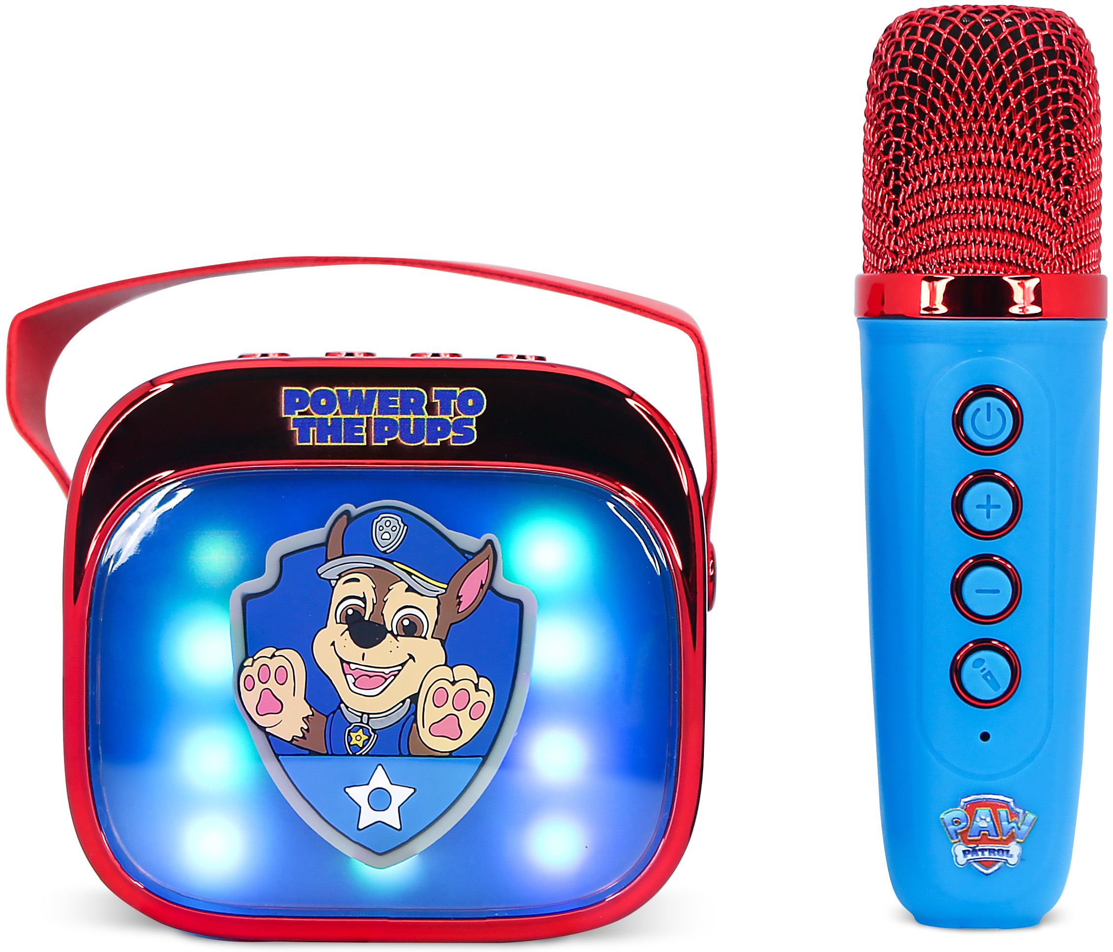Bluetooth zvučnik s mikrofonom OTL Technologies Paw Patrol PopSing Karaoke, plavi/crveni-1