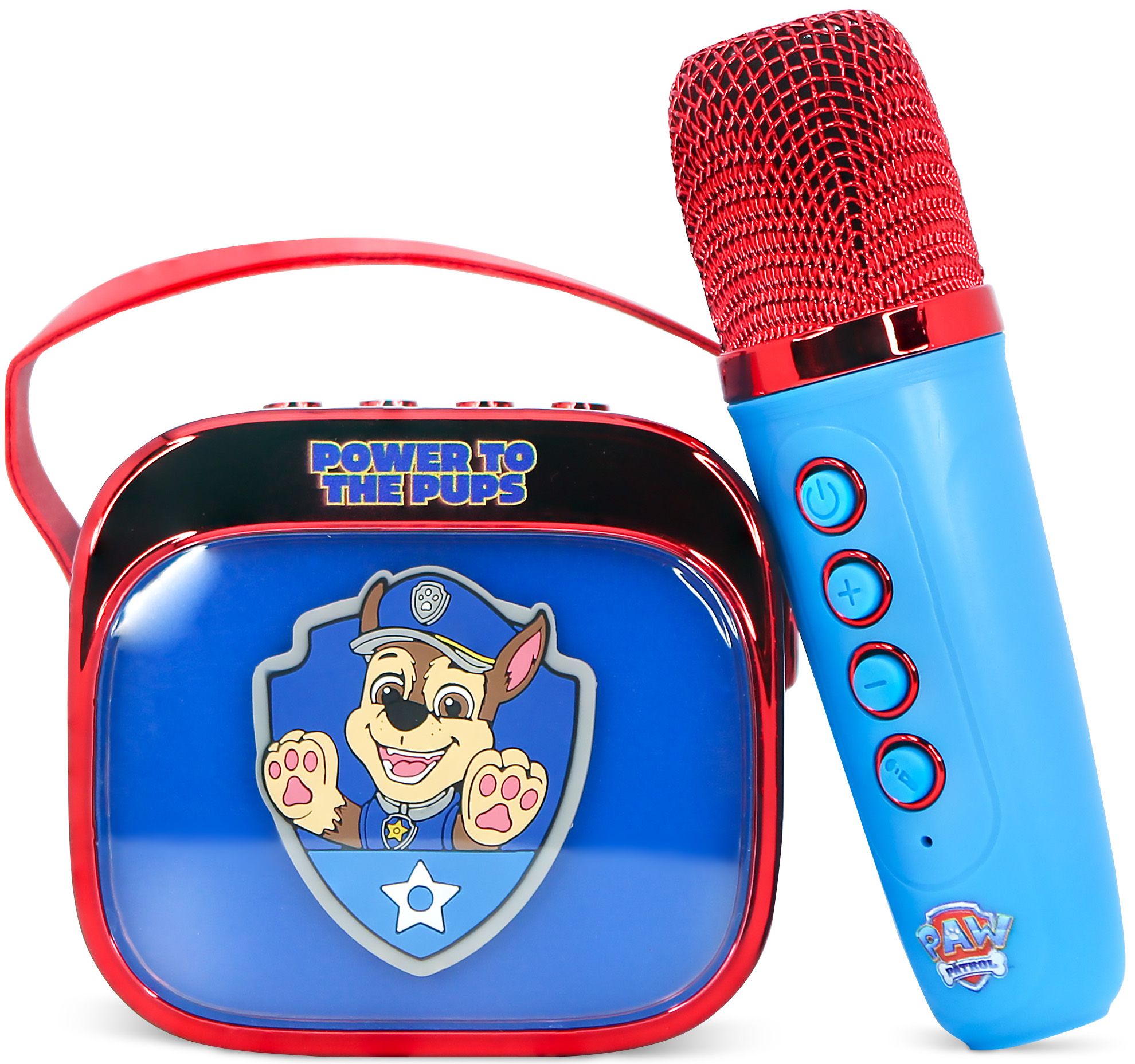 Bluetooth zvučnik s mikrofonom OTL Technologies Paw Patrol PopSing Karaoke, plavi/crveni
