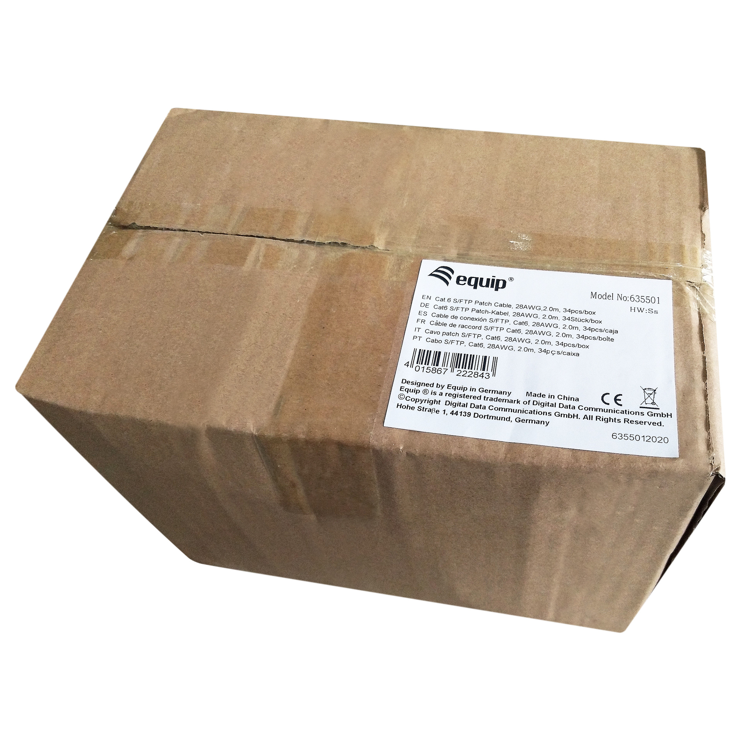 Kabel EQUIP Crossover cable Cat6 2xRJ45 2m (siva boja)-2