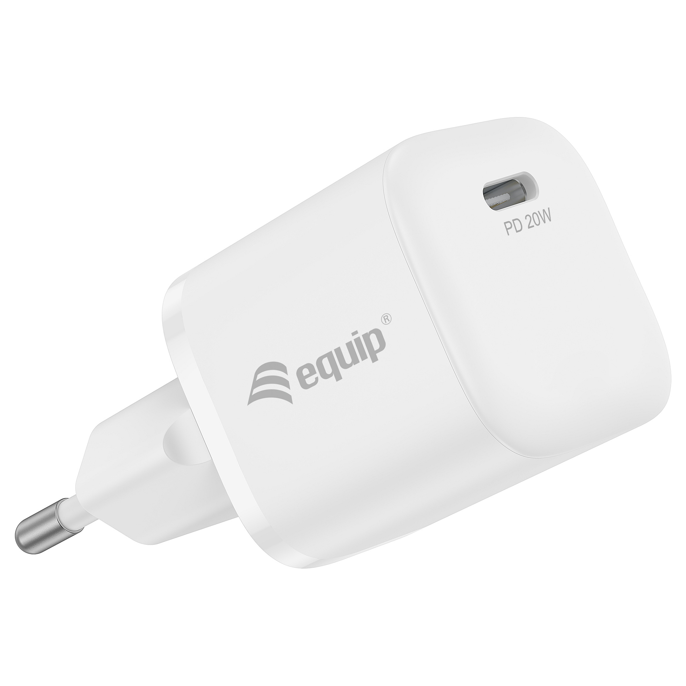 Punjač EQUIP, 1Port USB-C PD3.0, 20W, bijeli