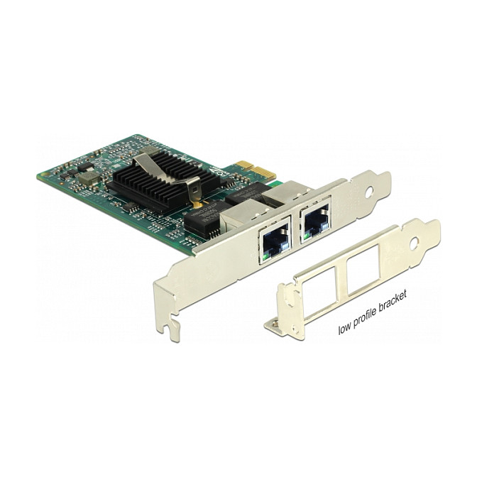 PCIe kartica DELOCK 2x Gigabit LAN mrežni adapter-1