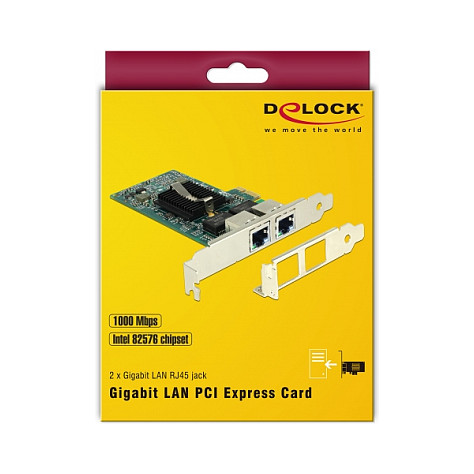 PCIe kartica DELOCK 2x Gigabit LAN mrežni adapter-5