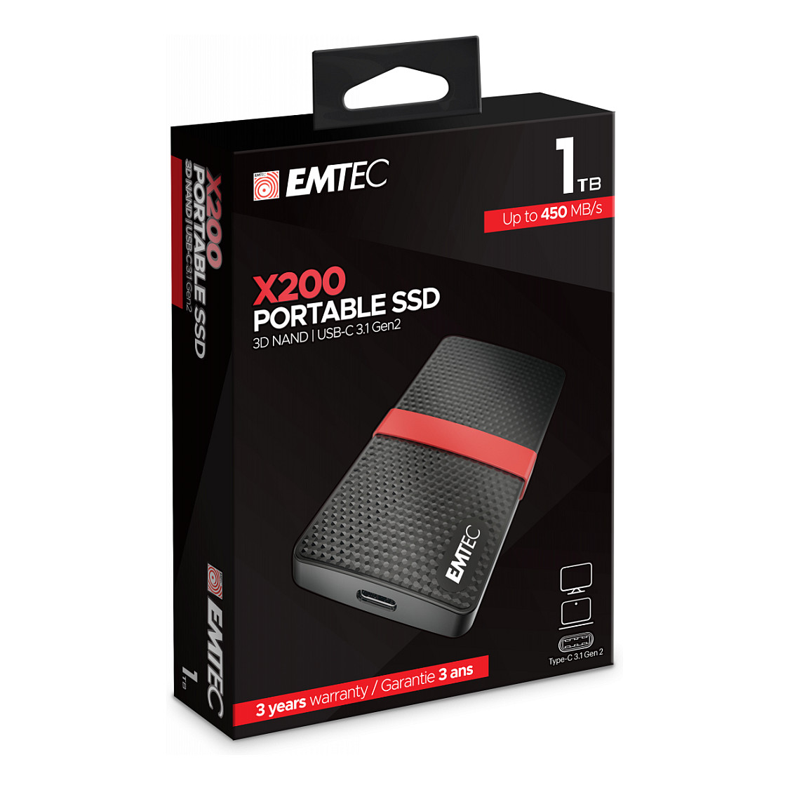 SSD EMTEC POWER PLUS (1TB, USB 3.1, vanjski)-1