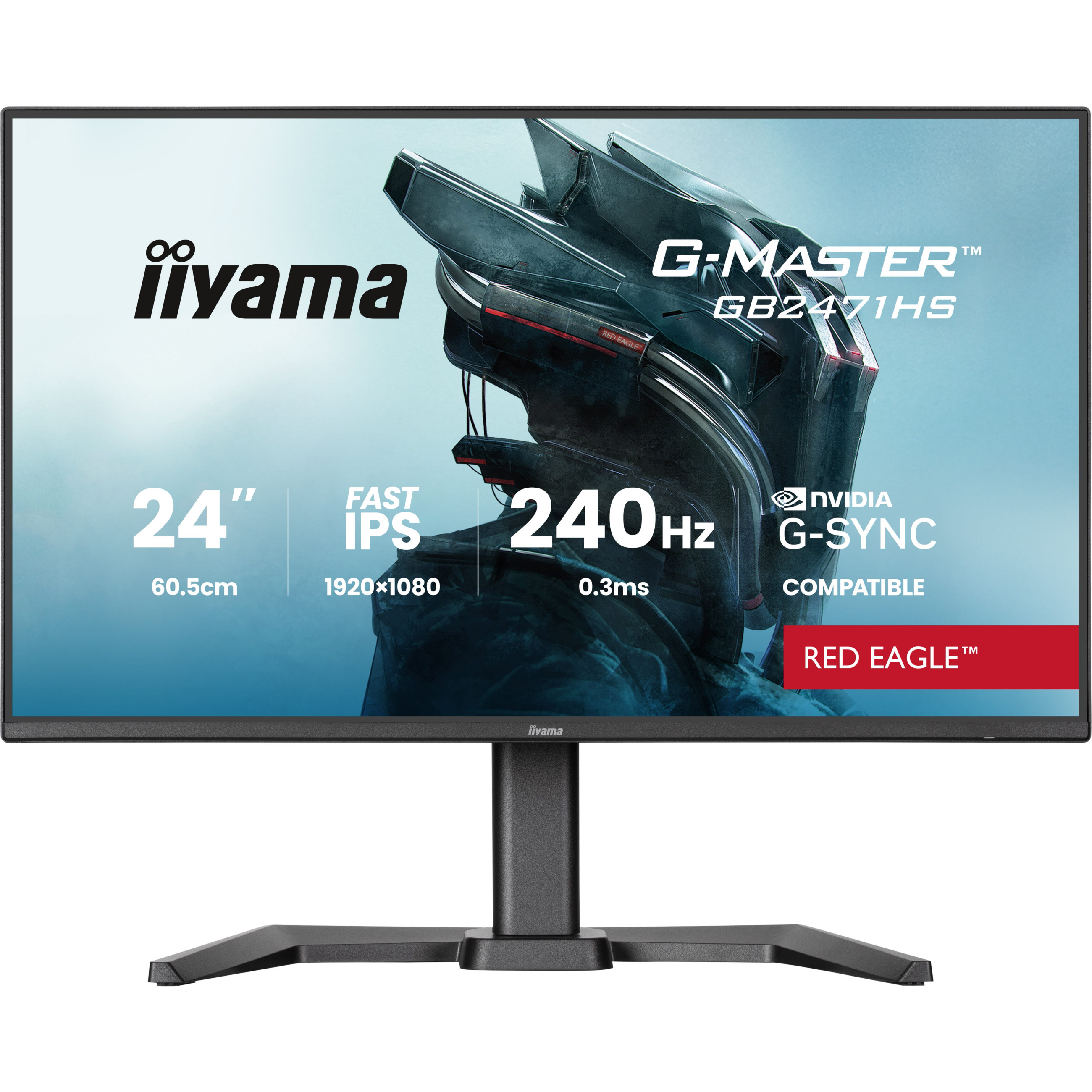 Iiyama G-Master GB2471HS-B1 24" Fast-IPS - Flat Screen - 24"-0