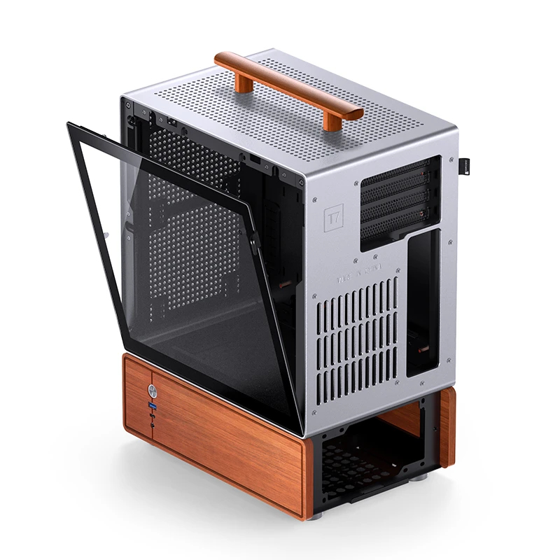 Kućište za računalo JONSBO T7 (Midi-Tower, mATX, Tempered Glass, srebrna)-22