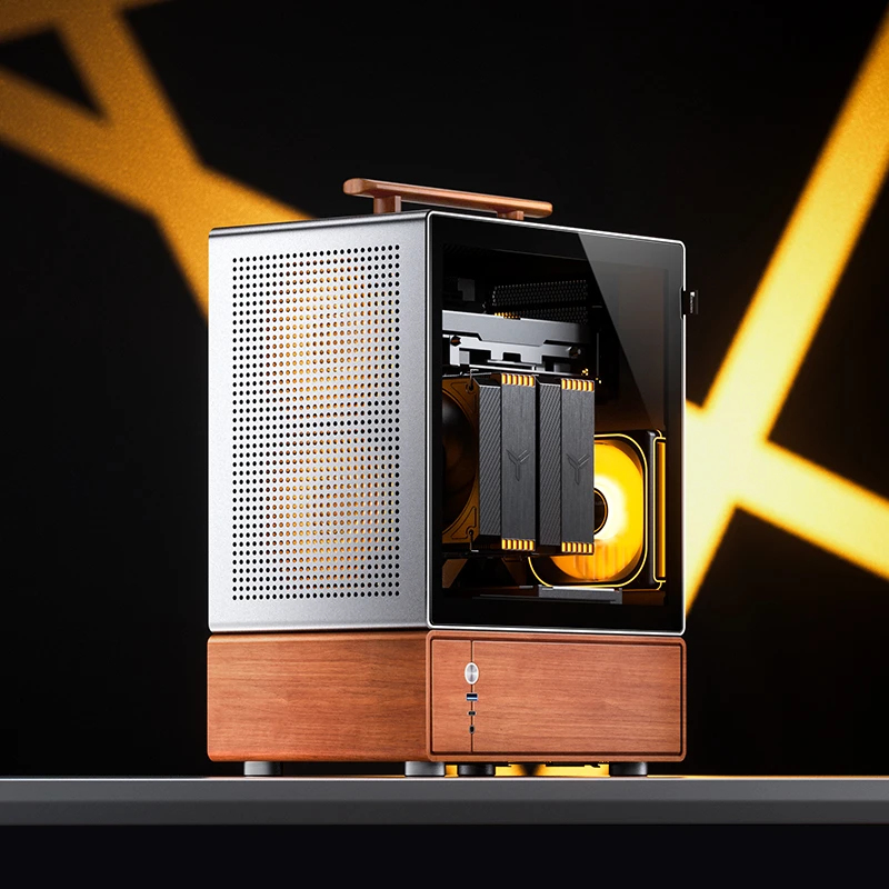 Kućište za računalo JONSBO T7 (Midi-Tower, mATX, Tempered Glass, srebrna)-7