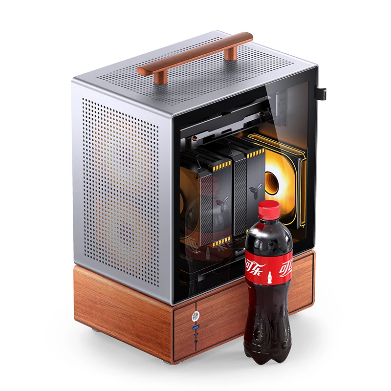 Kućište za računalo JONSBO T7 (Midi-Tower, mATX, Tempered Glass, srebrna)-16