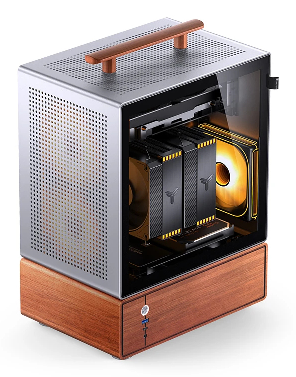Kućište za računalo JONSBO T7 (Midi-Tower, mATX, Tempered Glass, srebrna)-3