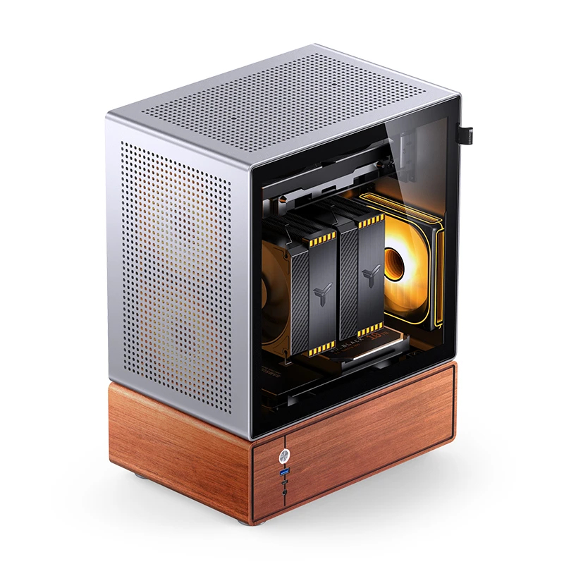 Kućište za računalo JONSBO T7 (Midi-Tower, mATX, Tempered Glass, srebrna)-4