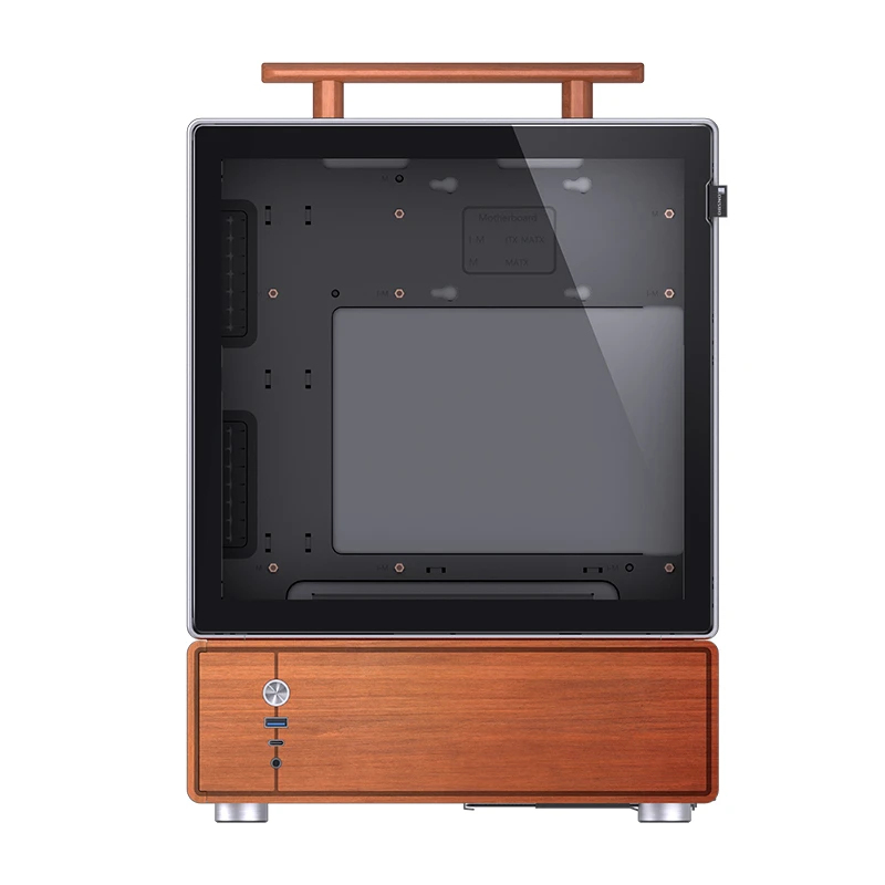 Kućište za računalo JONSBO T7 (Midi-Tower, mATX, Tempered Glass, srebrna)-9