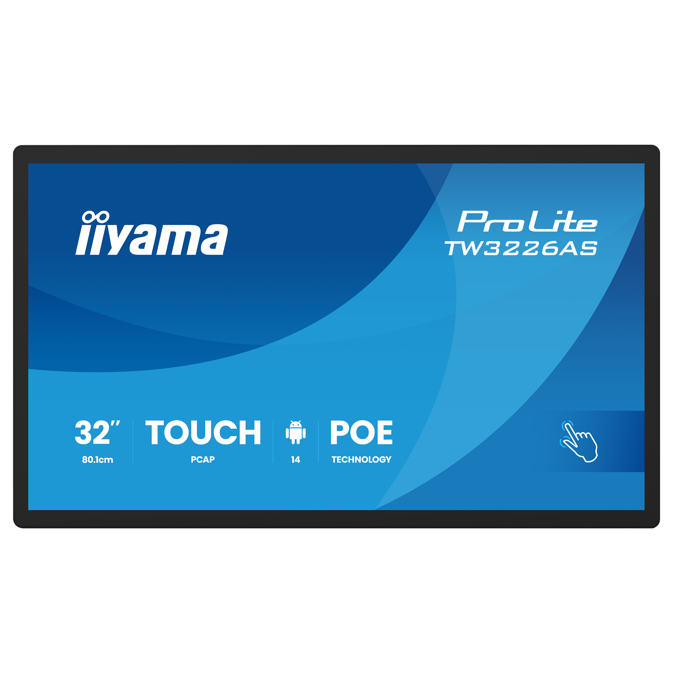 Iiyama 32" Panel-PC with Android 14+GMS SOC Octo-core RK3576 4GB Storage 32GB PCAP-1