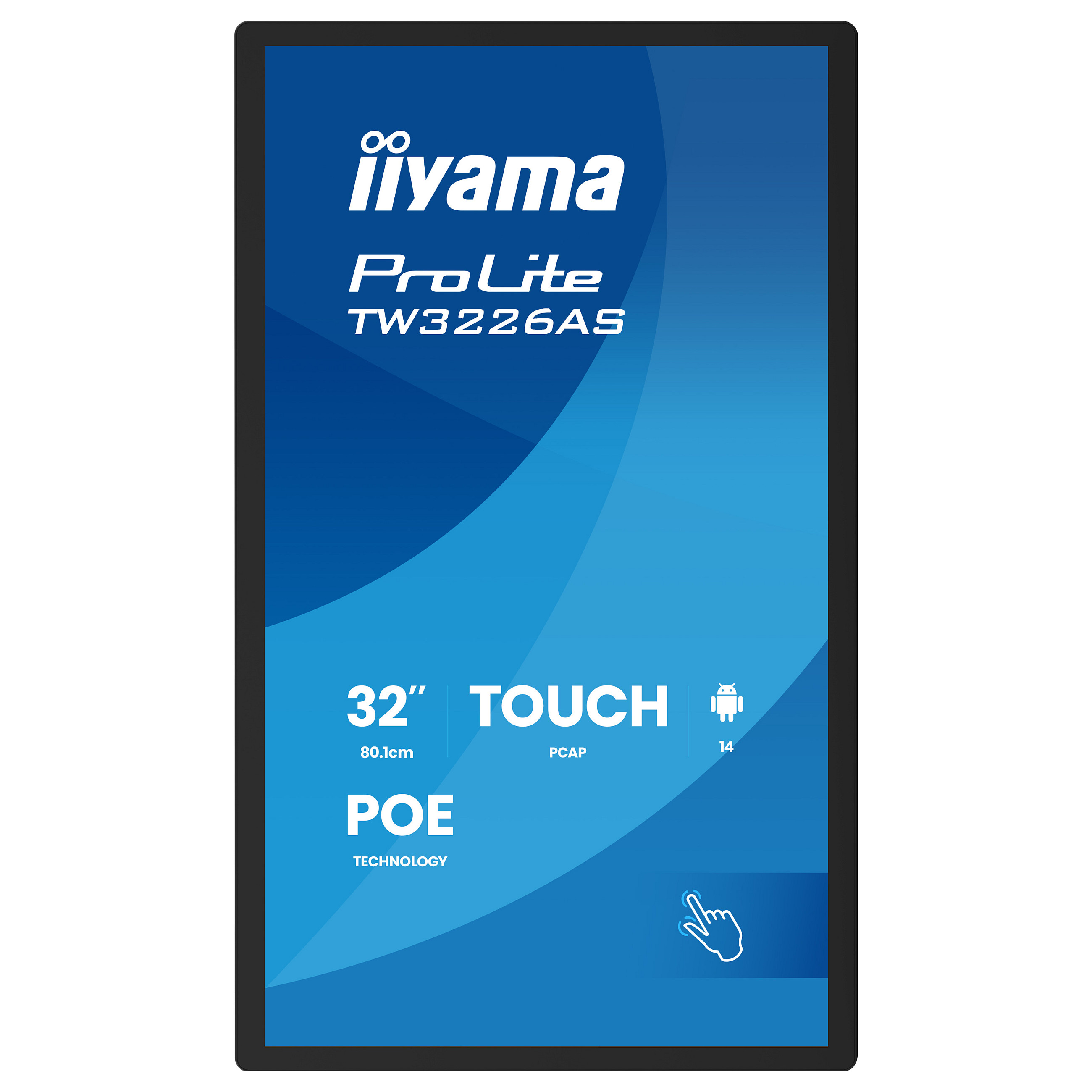 Iiyama 32" Panel-PC with Android 14+GMS SOC Octo-core RK3576 4GB Storage 32GB PCAP-5