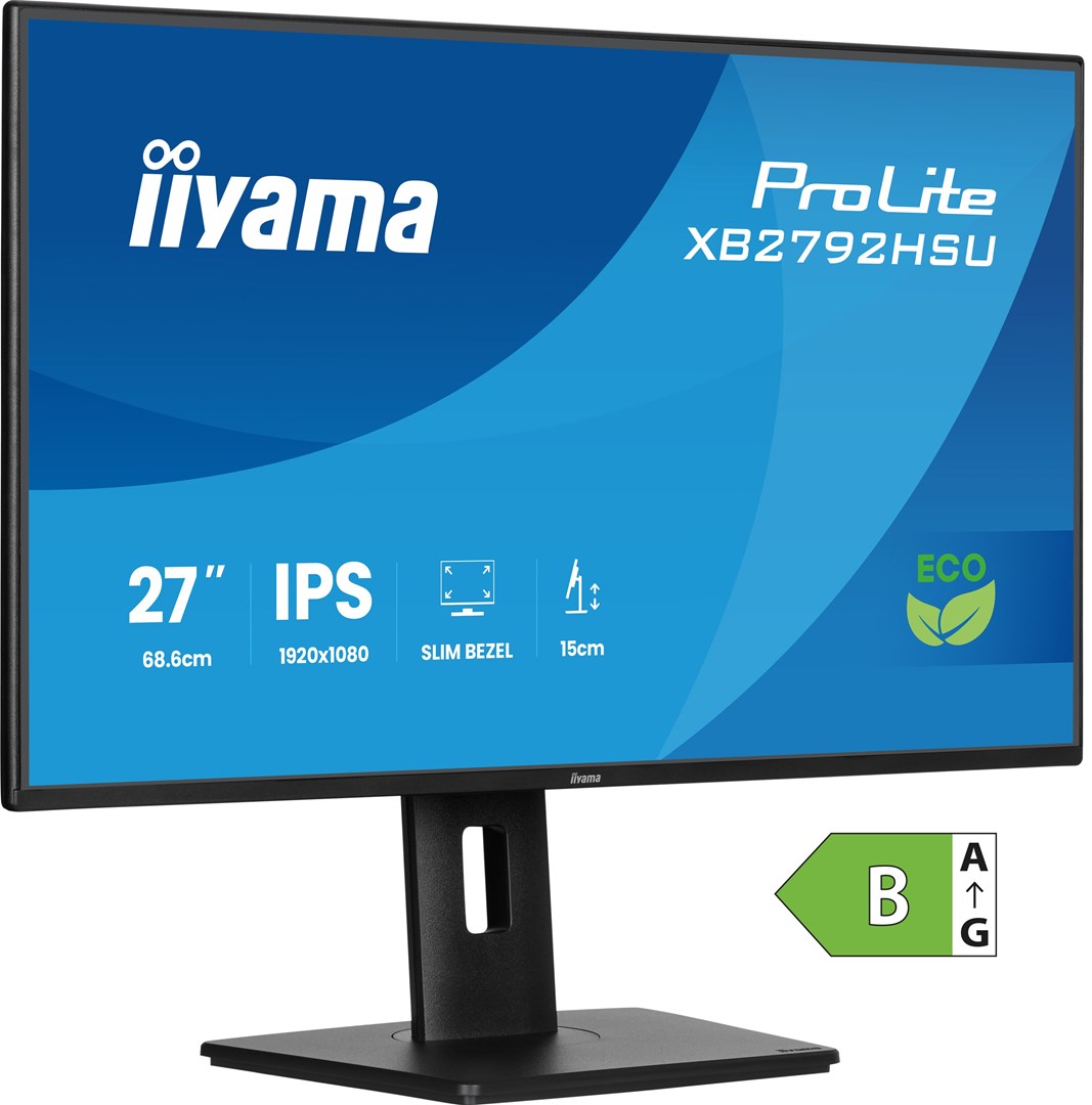 Iiyama 27" IPS 4-side slim bezel Green Choice EyeComfort/EyeSafe 2. - Flat Screen - 68.6 cm-0