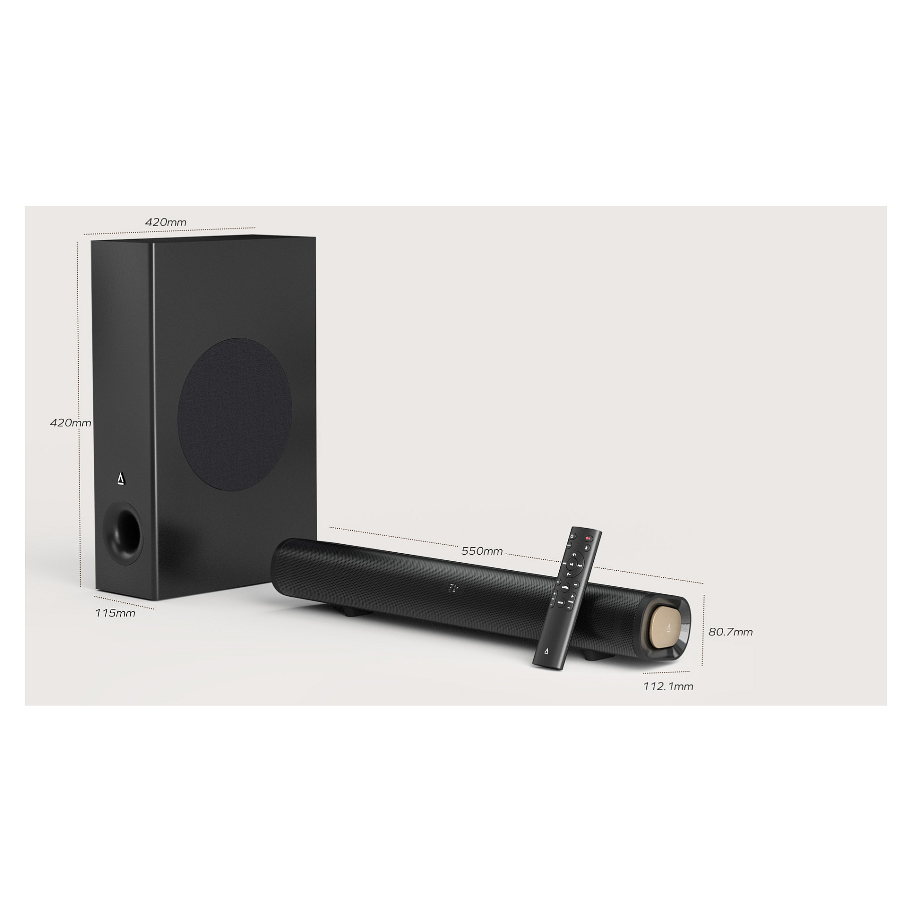 Soundbar CREATIVE Stage Pro (sa Subwooferom, Bluetooth, USB, crni) - 51MF8495AA000-2