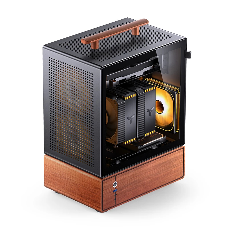 Kućište za računalo JONSBO T7 (Midi-Tower, mATX, Tempered Glass, crna)-10