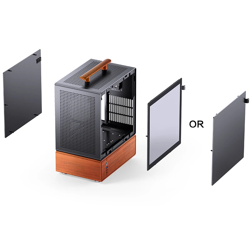 Kućište za računalo JONSBO T7 (Midi-Tower, mATX, Tempered Glass, crna)-8