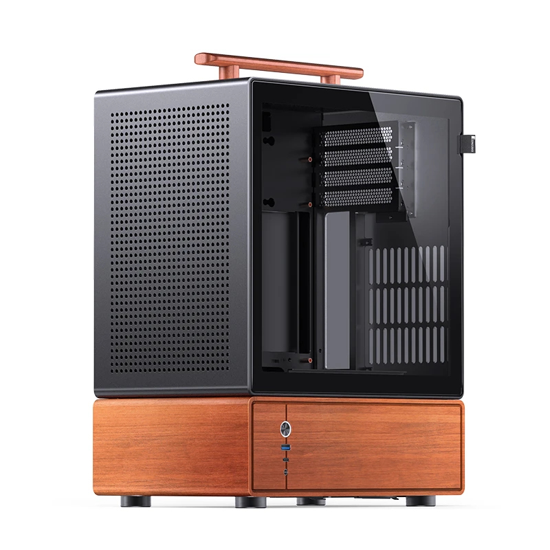 Kućište za računalo JONSBO T7 (Midi-Tower, mATX, Tempered Glass, crna)-3