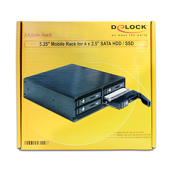 Ladica DELOCK 5.25" za 4x2.5" SATA HDD/SSD-1