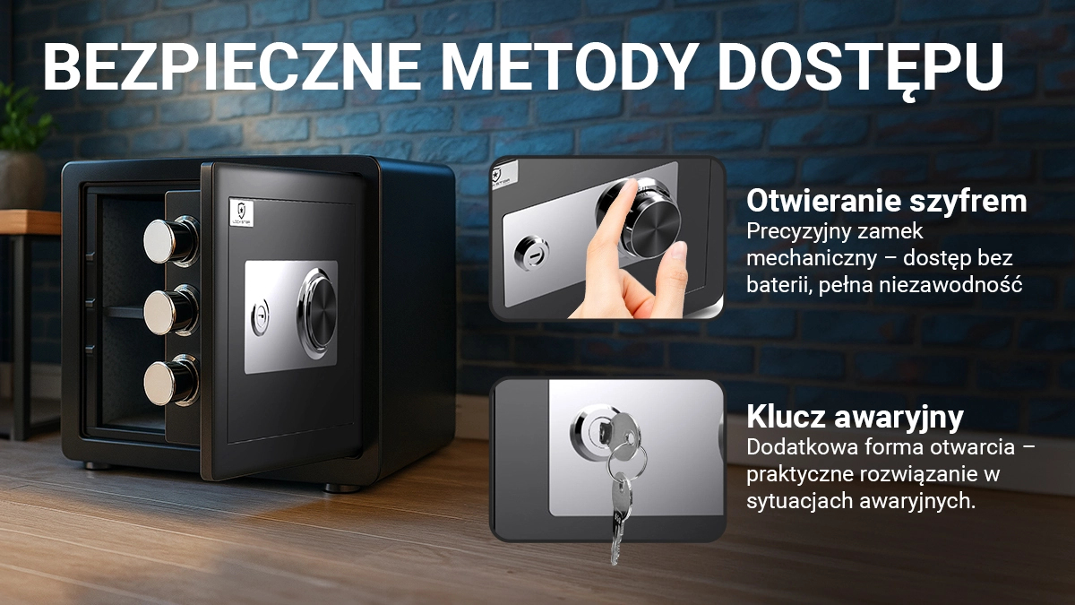 Sigurnosni sef Extralink Lock Star M-30 (mehanička kombinacija)-12