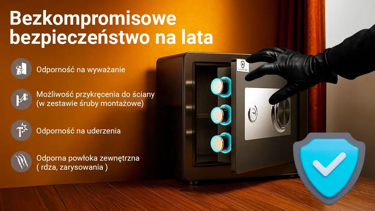 Sigurnosni sef Extralink Lock Star M-30 (mehanička kombinacija)-8
