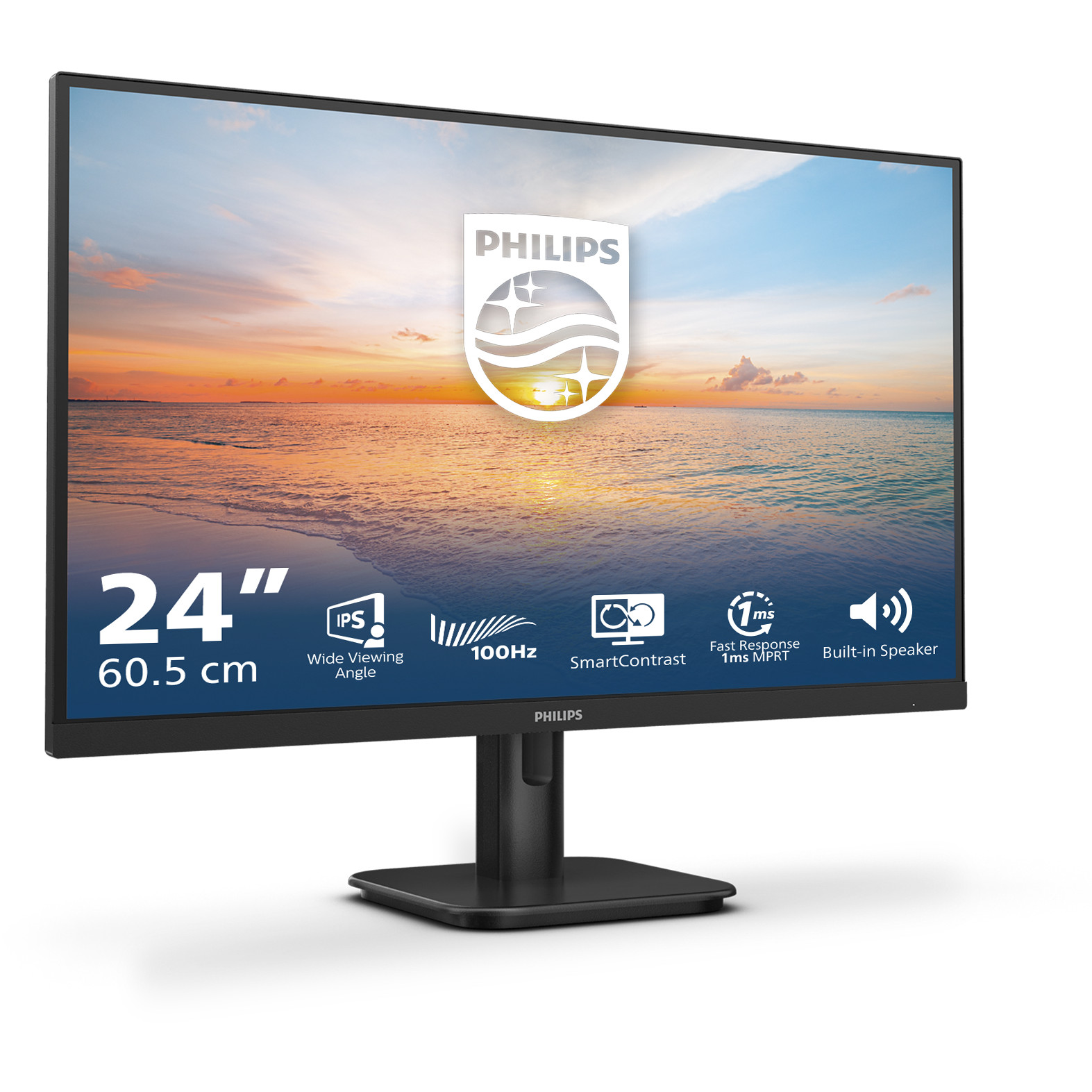 Monitor PHILIPS 24E1N1200A 24" (1920x1080, IPS, 75Hz, 4ms, HDMI, DisplayPort)-1