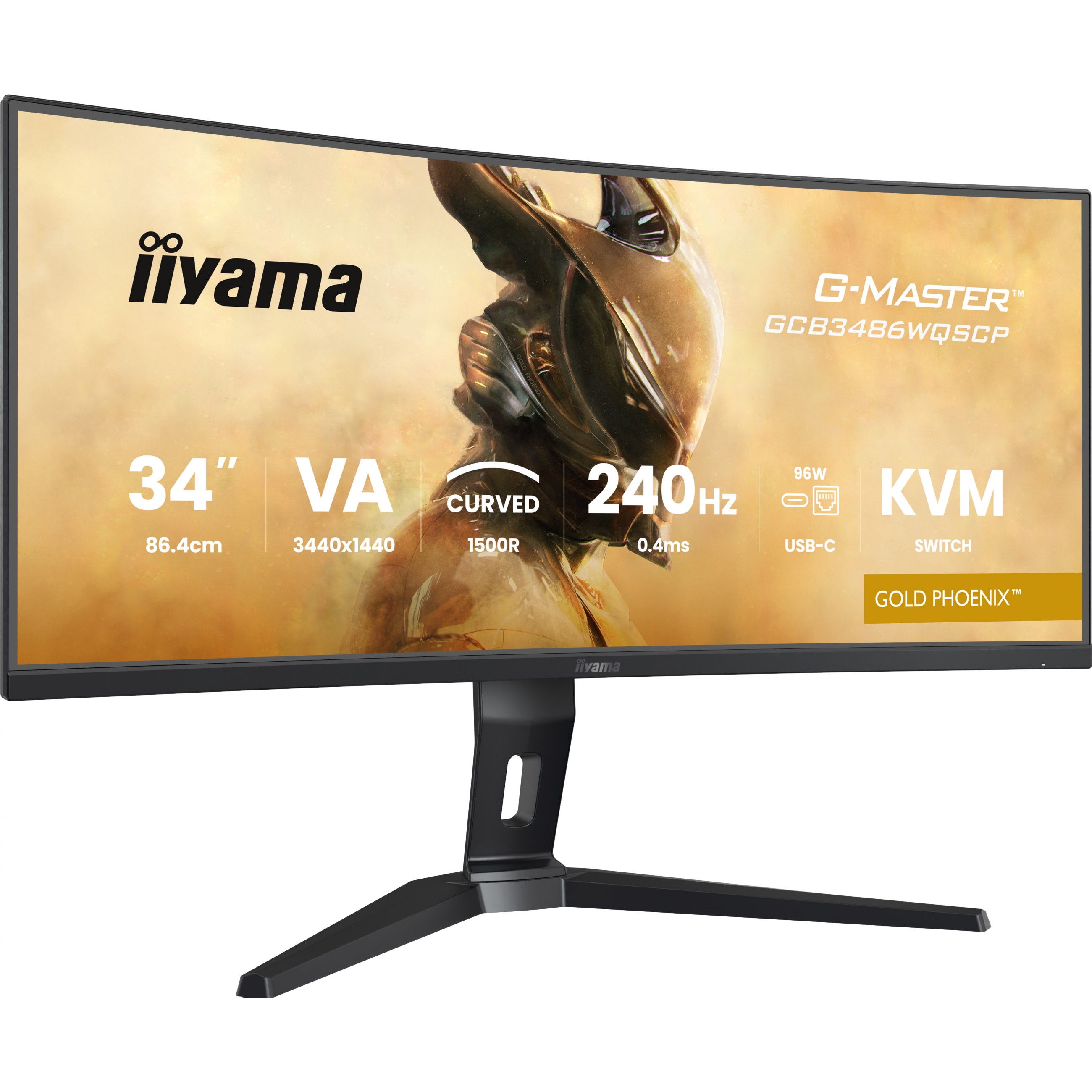 Iiyama TFT GCB3486WQSCP VA 34''//2xHDMI/DP/USB-C/curved - Flat Screen - 86.4 cm