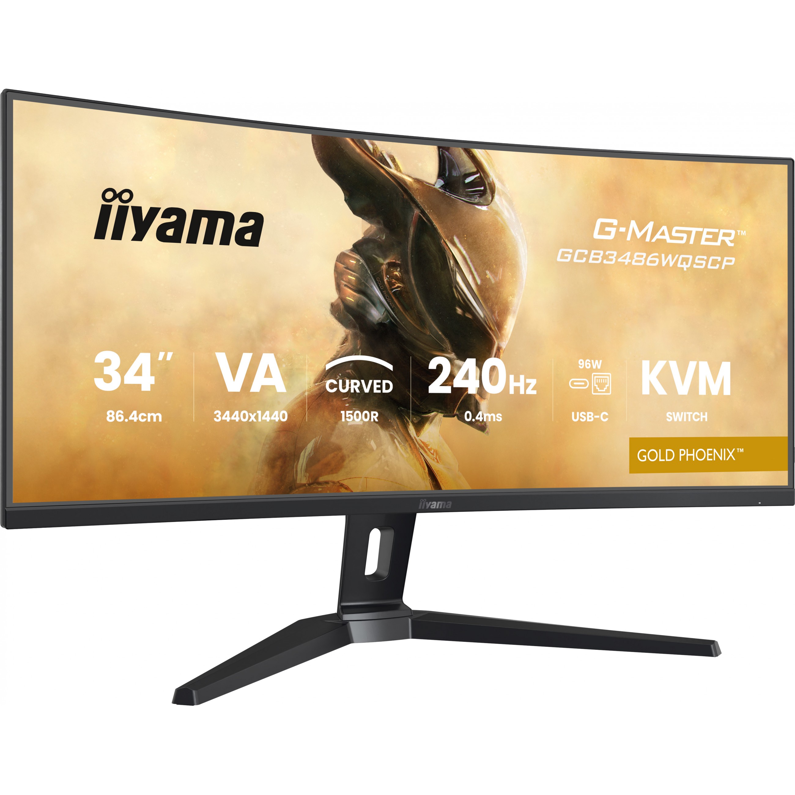 Iiyama TFT GCB3486WQSCP VA 34''//2xHDMI/DP/USB-C/curved - Flat Screen - 86.4 cm-16