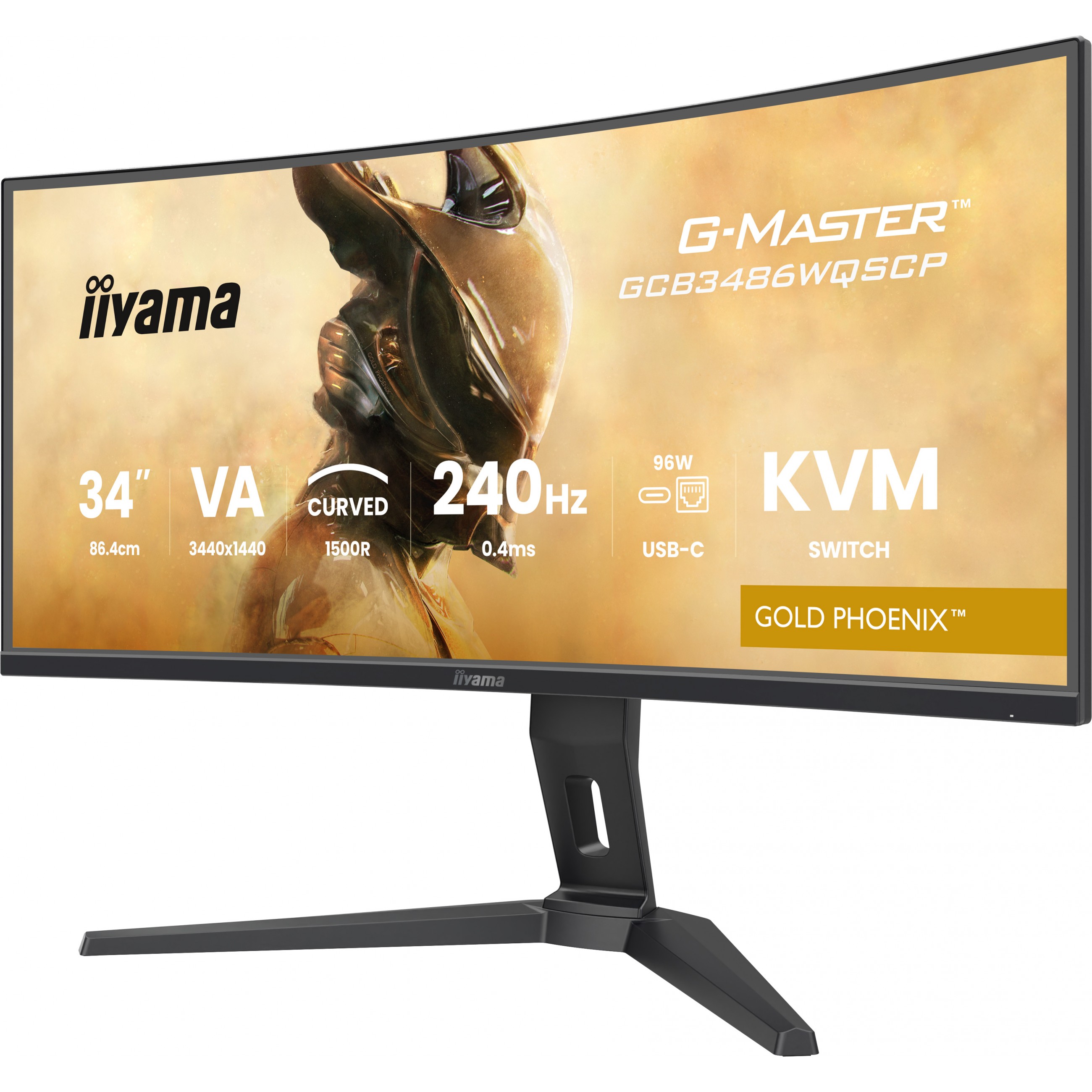 Iiyama TFT GCB3486WQSCP VA 34''//2xHDMI/DP/USB-C/curved - Flat Screen - 86.4 cm-18