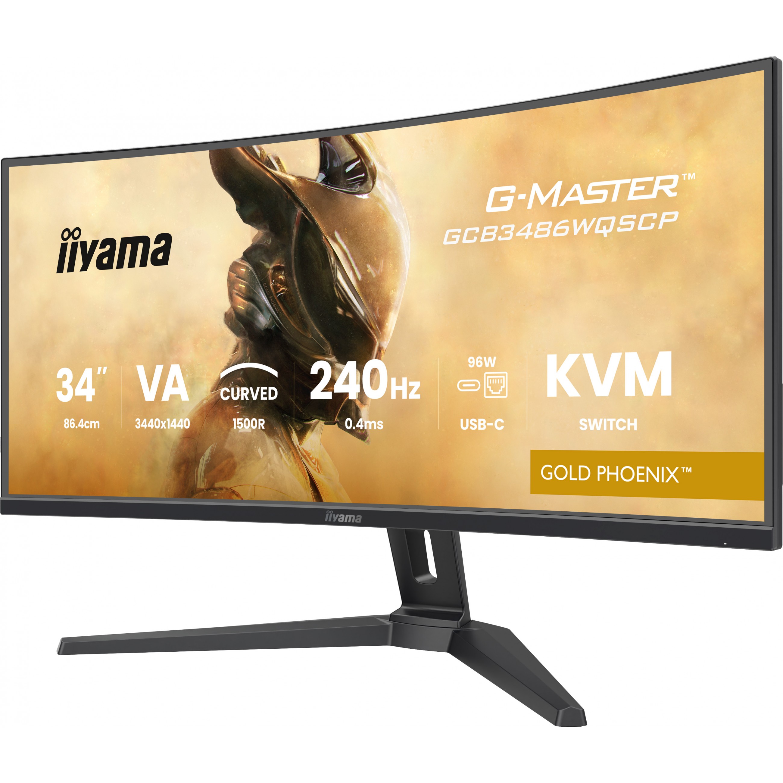 Iiyama TFT GCB3486WQSCP VA 34''//2xHDMI/DP/USB-C/curved - Flat Screen - 86.4 cm-19